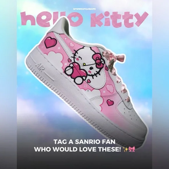 Hello Kitty Custom AF1’s ✨🎀 - Picture 8 of 8